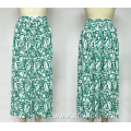 Women's Printed Wide Leg Floral Maxi Circle Belted Elastic Waist Pull Trousers